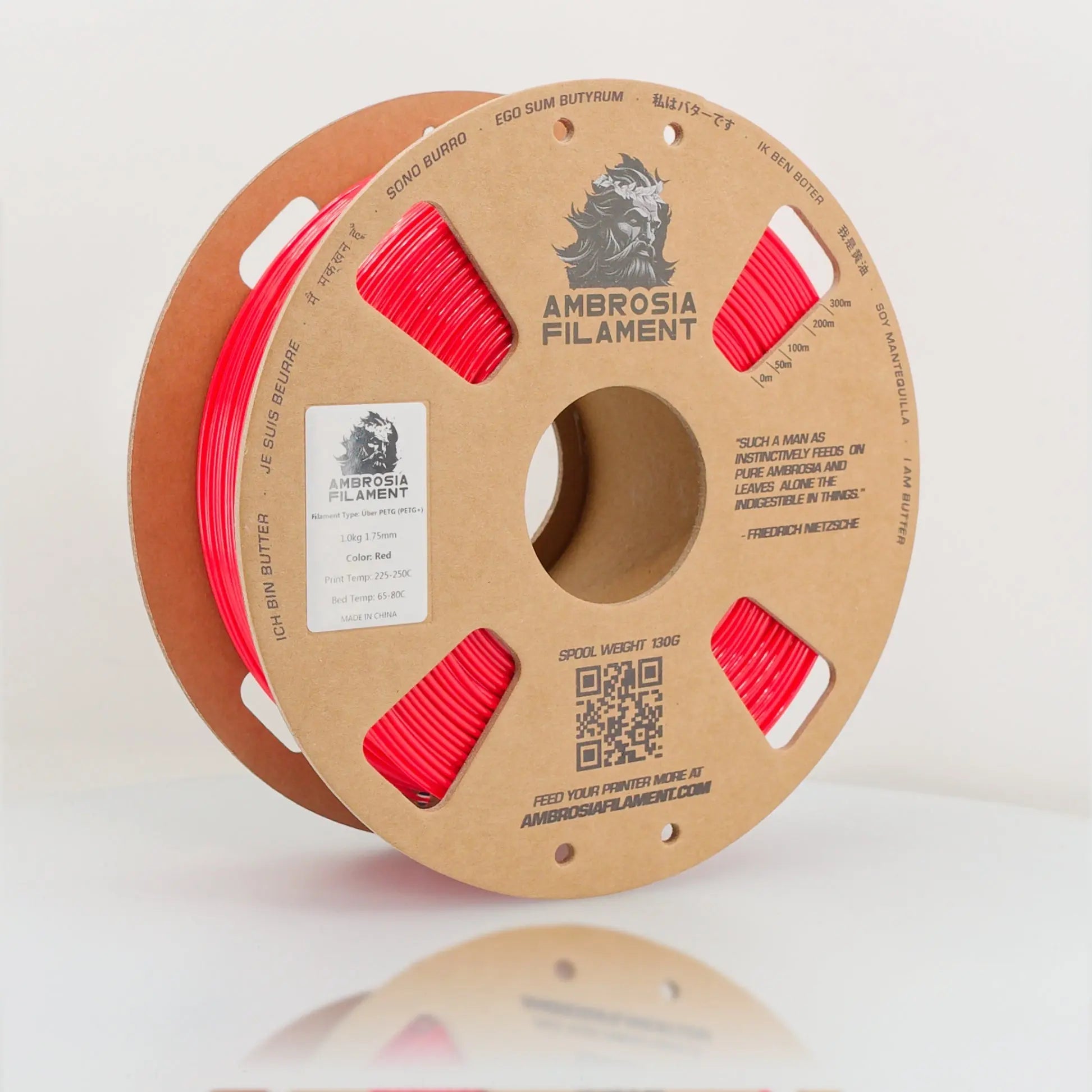 AMBROSIA PETG Filament of the Gods - 1KG Bambu AMS Friendly Cardboard Spools Premium 3D Printing Filament   Filament  20.99 3DPrintiverse.com
