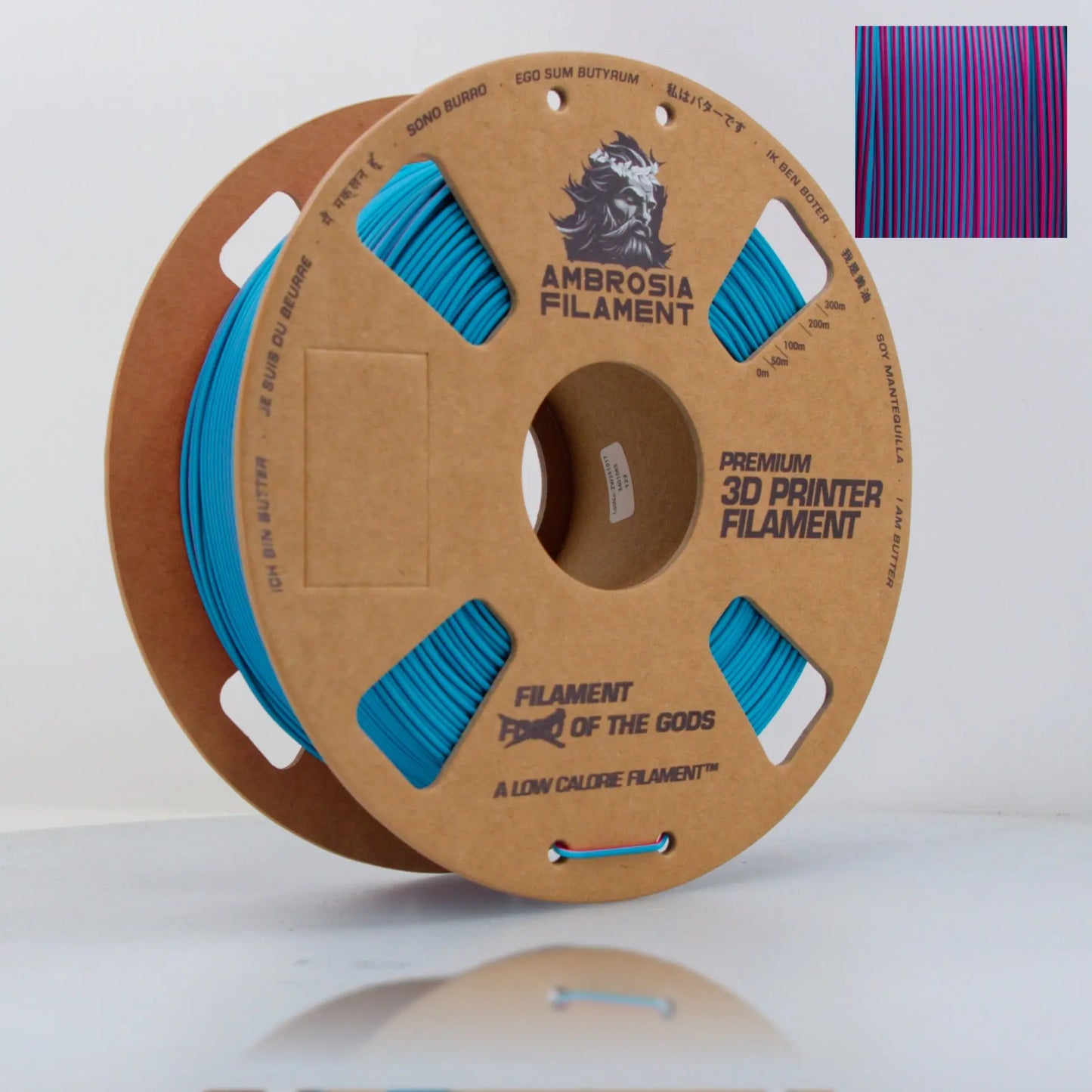 AMBROSIA PLA Filament of the Gods - 1KG Bambu AMS Friendly Cardboard Spools Premium 3D Printing Filament   Filament  19.99 3DPrintiverse.com
