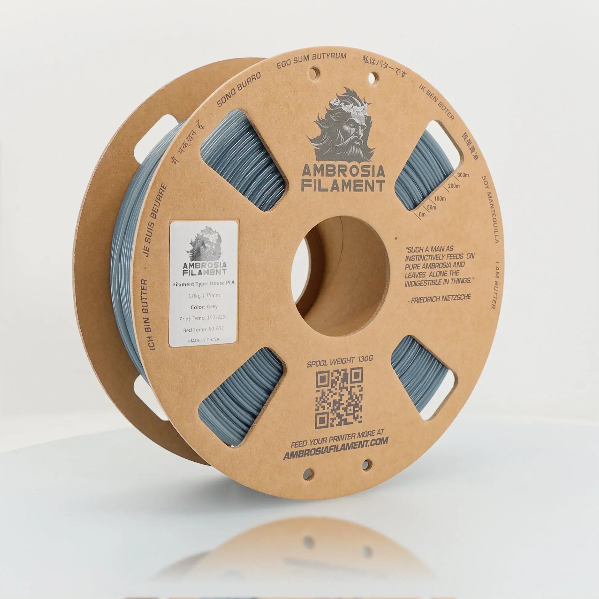 AMBROSIA PLA Filament of the Gods - 1KG Bambu AMS Friendly Cardboard Spools Premium 3D Printing Filament   Filament  19.99 3DPrintiverse.com