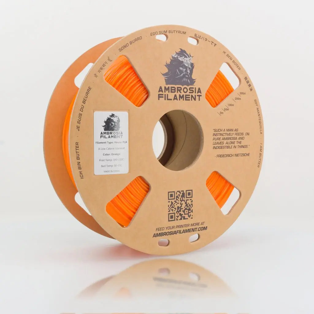 AMBROSIA PLA Filament of the Gods - 1KG Bambu AMS Friendly Cardboard Spools Premium 3D Printing Filament   Filament  19.99 3DPrintiverse.com