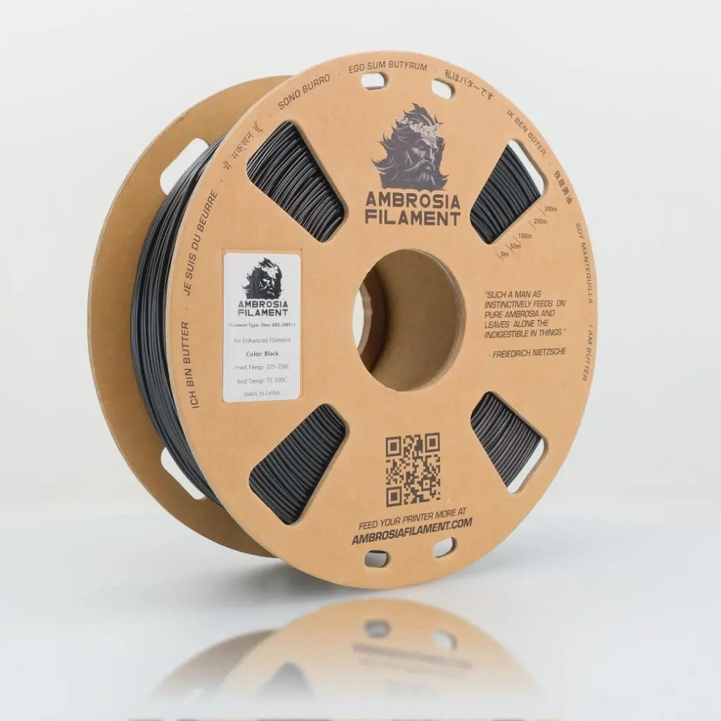 AMBROSIA Über ABS Filament of the Gods - 1KG Bambu AMS Friendly Cardboard Spools Premium 3D Printing Filament ABS+   Filament  20.99 3DPrintiverse.com