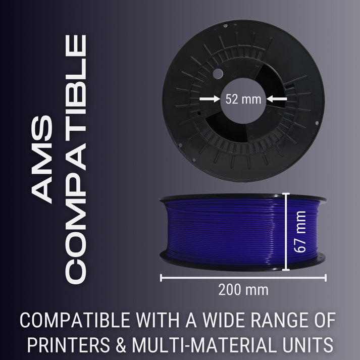 Obsidian Black AF 1.75mm PCTG Filament Made in the USA! American Filament