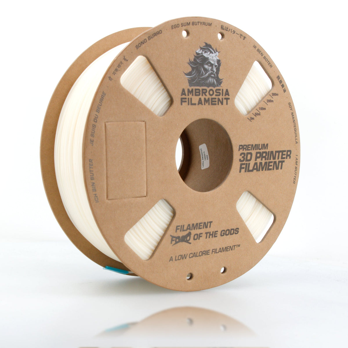 AMBROSIA ASA Filament of the Gods - 1KG Bambu AMS Friendly Cardboard Spools Premium 3D Printing Filament House ASA   Filament   3DPrintiverse.com
