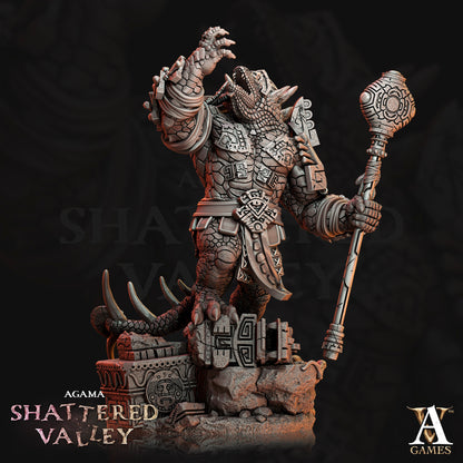 3D Printed Archvillain Games Agama Shattered Valley - Agama Vanquishers 28mm 32mm D&D 3D Printing Boss