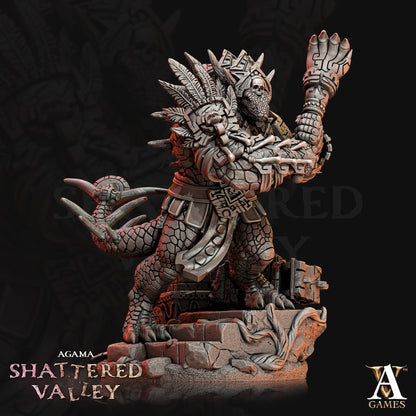 3D Printed Archvillain Games Agama Shattered Valley - Agama Vanquishers 28mm 32mm D&D 3D Printing Boss