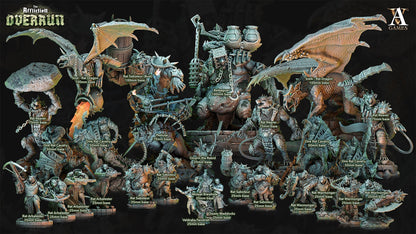3D Printed Archvillain Games Affliction Overrun - Beleaguer 28mm 32mm D&D 3D Printing Boss
