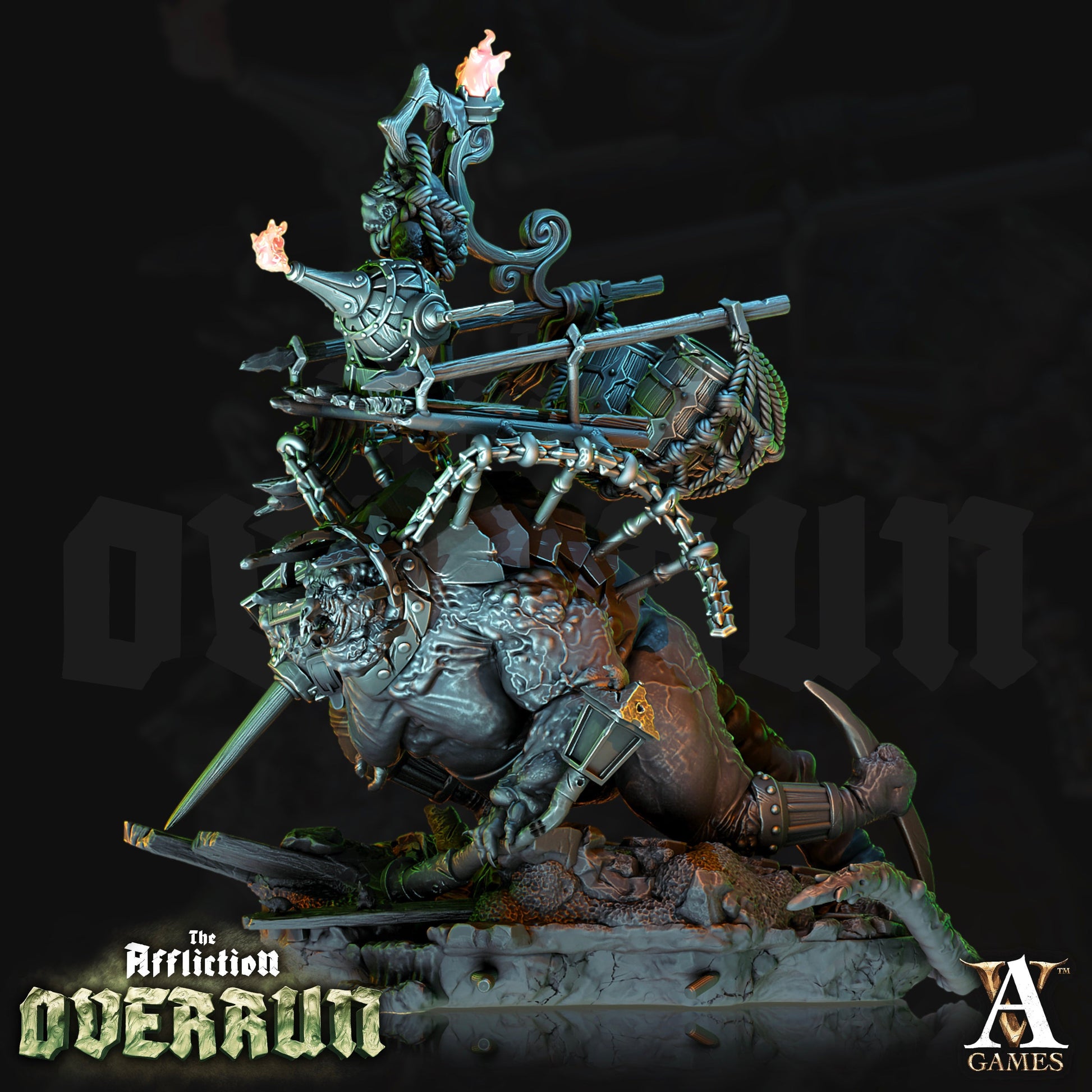 3D Printed Archvillain Games Affliction Overrun - Pestular 28mm 32mm D&D 3D Printing Boss