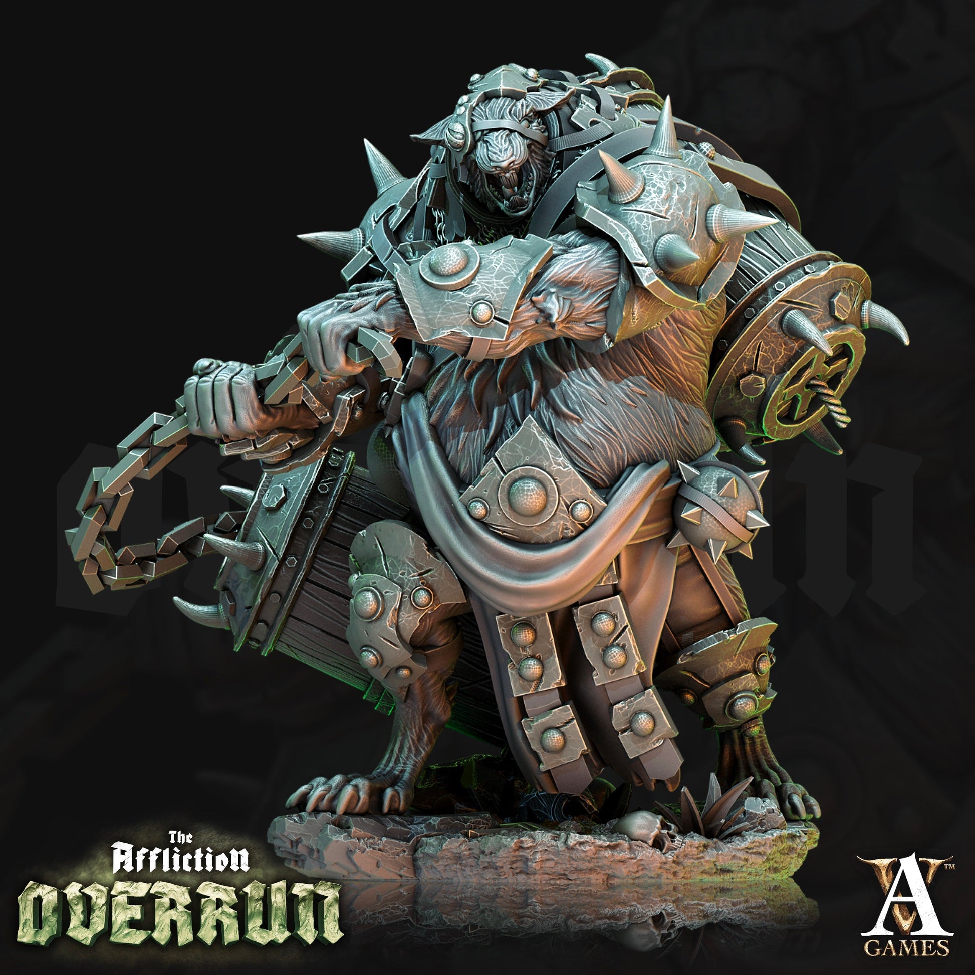 3D Printed Archvillain Games Affliction Overrun - Rat Saboteurs 28mm 32mm D&D 3D Printing Boss