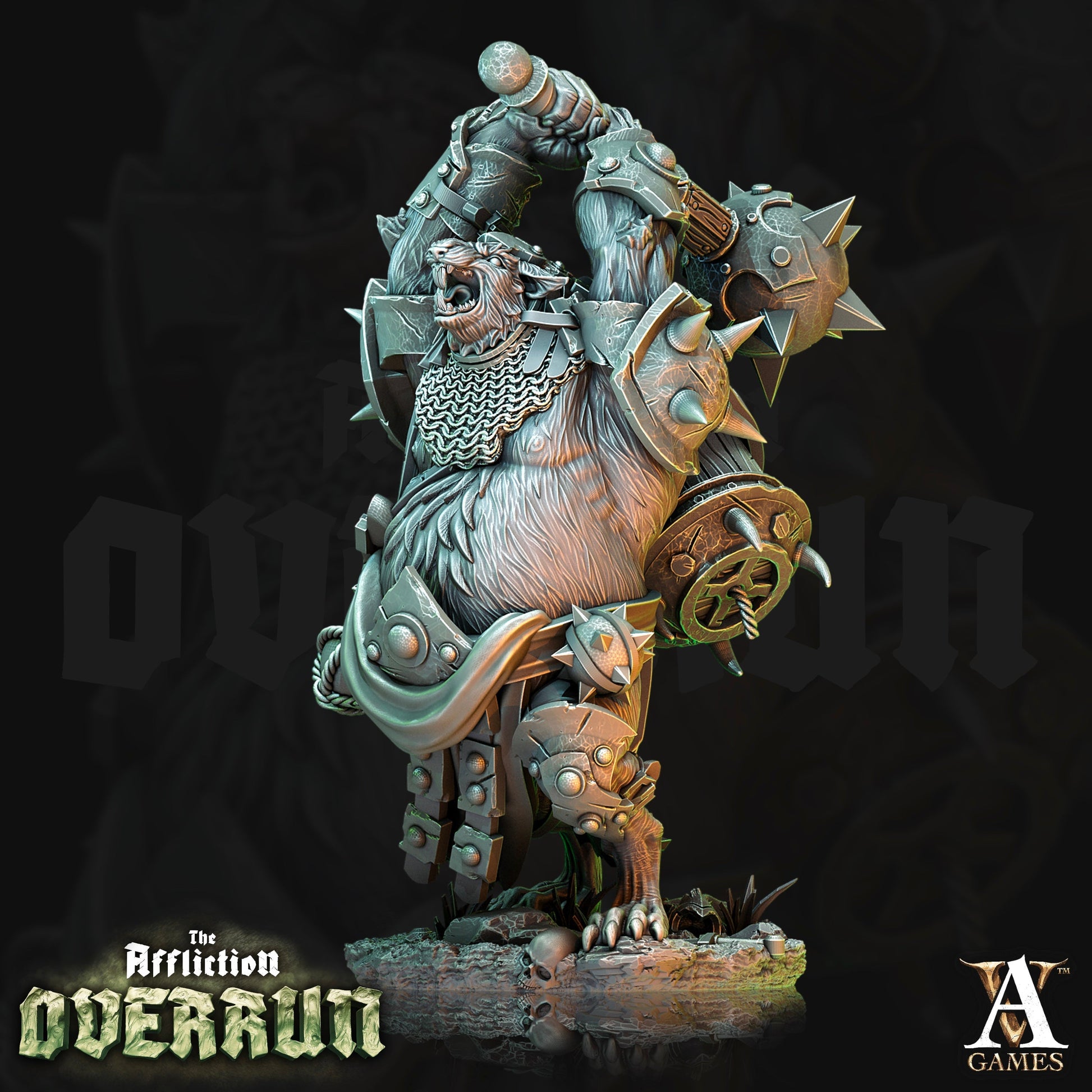 3D Printed Archvillain Games Affliction Overrun - Rat Saboteurs 28mm 32mm D&D 3D Printing Boss