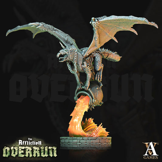 3D Printed Archvillain Games Affliction Overrun - Snut Rat Dragon 28mm 32mm D&D 3D Printing Boss