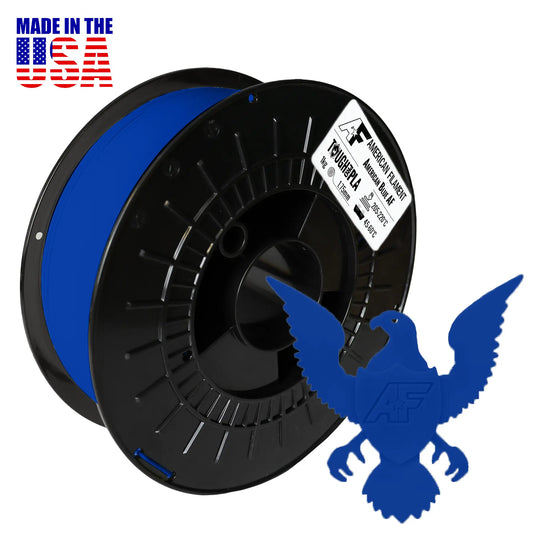 American Blue AF 1.75mm Tough Pro PLA+ Filament Made in the USA!   Tough Pro PLA+   3DPrintiverse.com