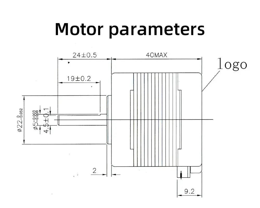 BIQU 42HDB4036Z-24B 1A Nema 17 Motor 1.8 degree Class F High Temp Motor   Motors   3DPrintiverse.com