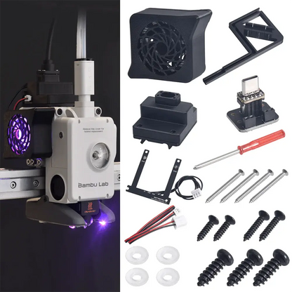 BIQU Panda Cooler For A1 / A1 Mini Smart Cooling Fan with ESP32 Chip WebUI Control and RGB Lighting   3D Printer Accessories   3DPrintiverse.com
