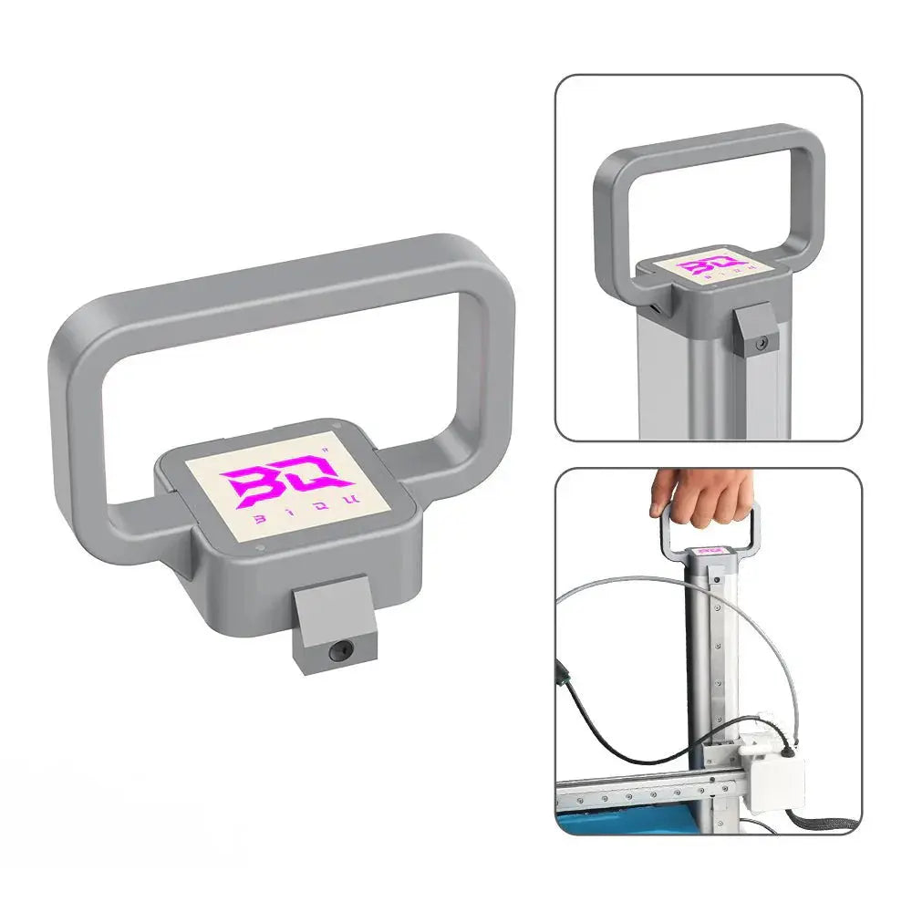 BIQU Panda Hue OTG - CNC Machined DIY Translucent Handle with LED for lifting and hiding wires on A1 Mini   3D Printer Accessories   3DPrintiverse.com