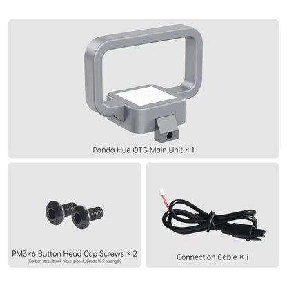 BIQU Panda Hue OTG - CNC Machined DIY Translucent Handle with LED for lifting and hiding wires on A1 Mini   3D Printer Accessories   3DPrintiverse.com