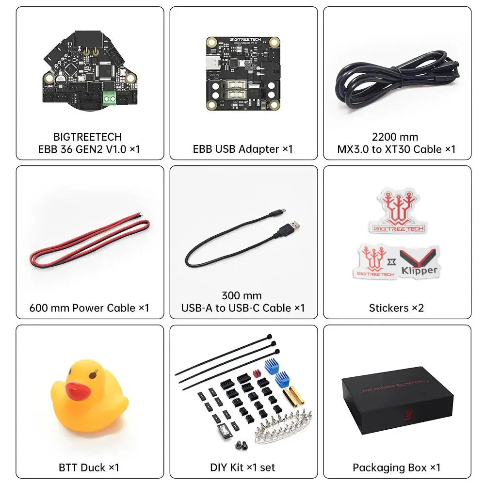 BTT EBB36 / EBB42 GEN 2 USB and CAN bus Klipper Expansion PCB High Temp      3DPrintiverse.com
