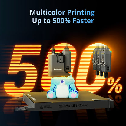 Flashforge Creator 5 multicolor printing up to 500% faster than single-nozzle printers
