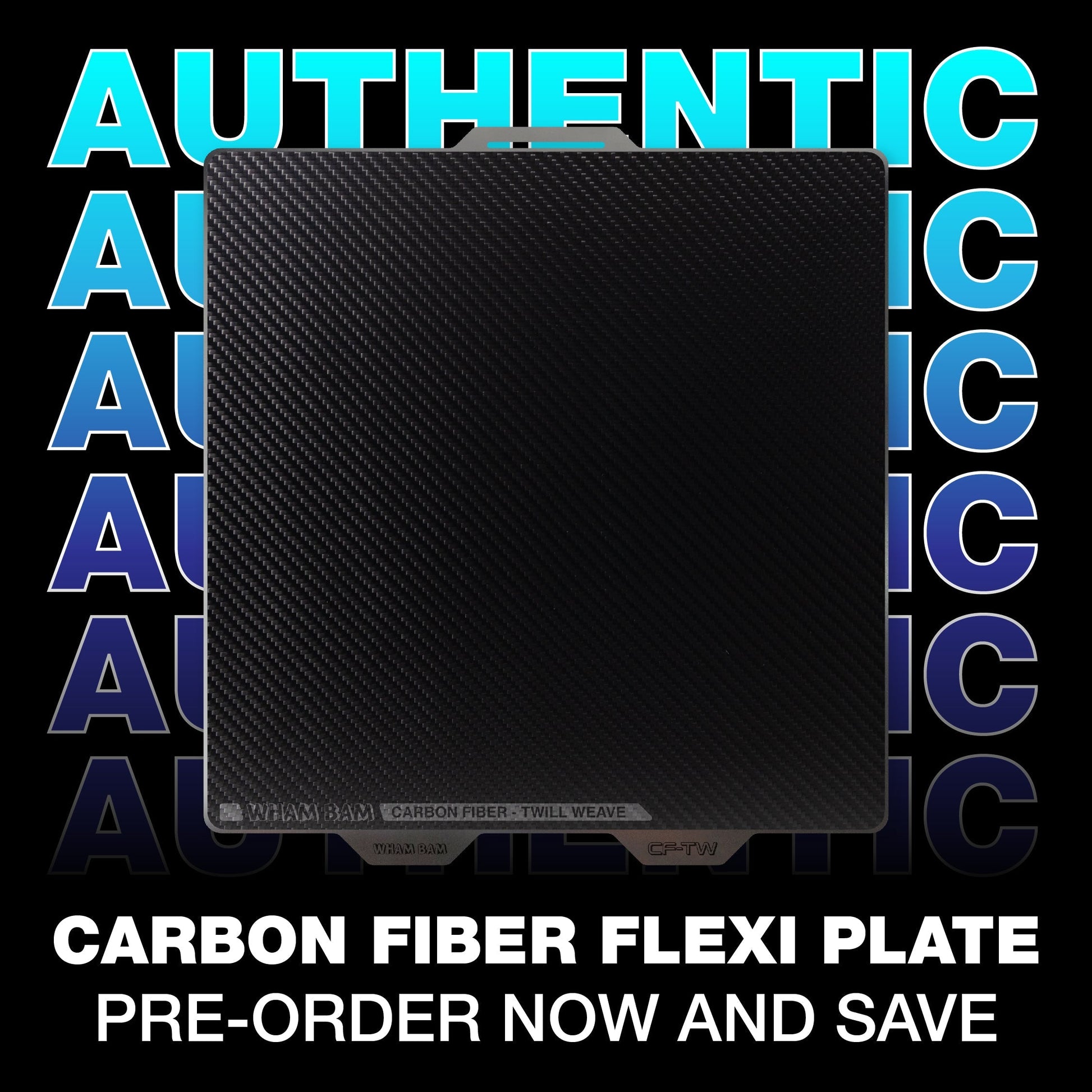 Flexi Plate with Carbon Fiber - Creality K1 and K1C - 235 x 235 Wham Bam Systems