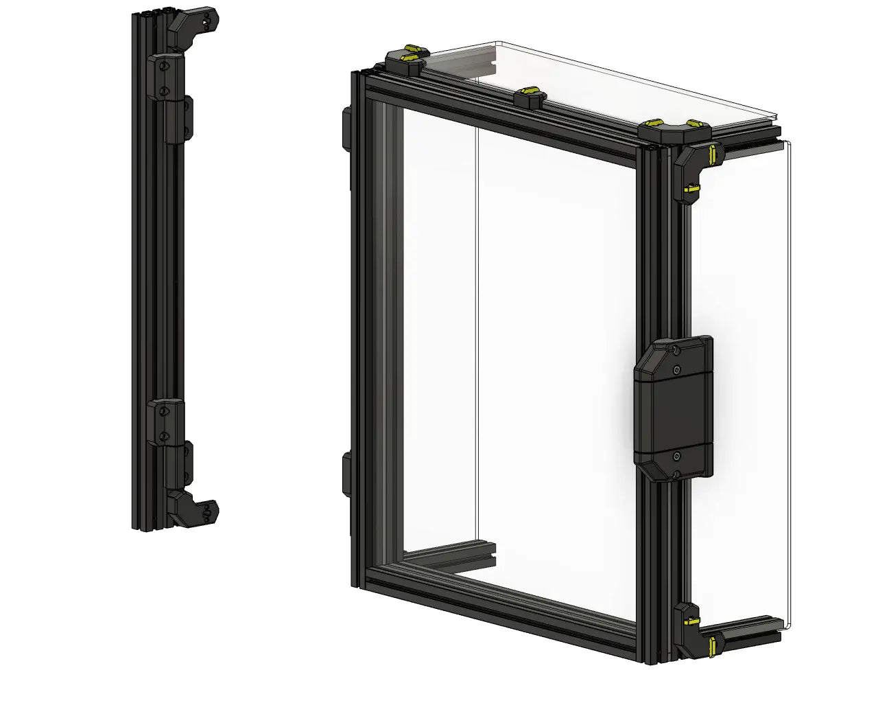 Colony Clacker Door Kit for Micron with or without Panel (Fridge Door / Clicky-Clack) by LDO Systems   Frame   3DPrintiverse.com