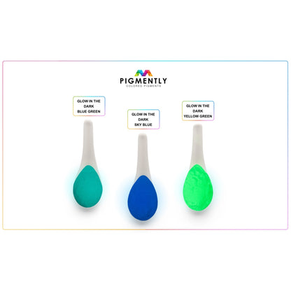 Blue/Green Glow in the Dark Epoxy Powder Pigment   Epoxy Colors   3DPrintiverse.com