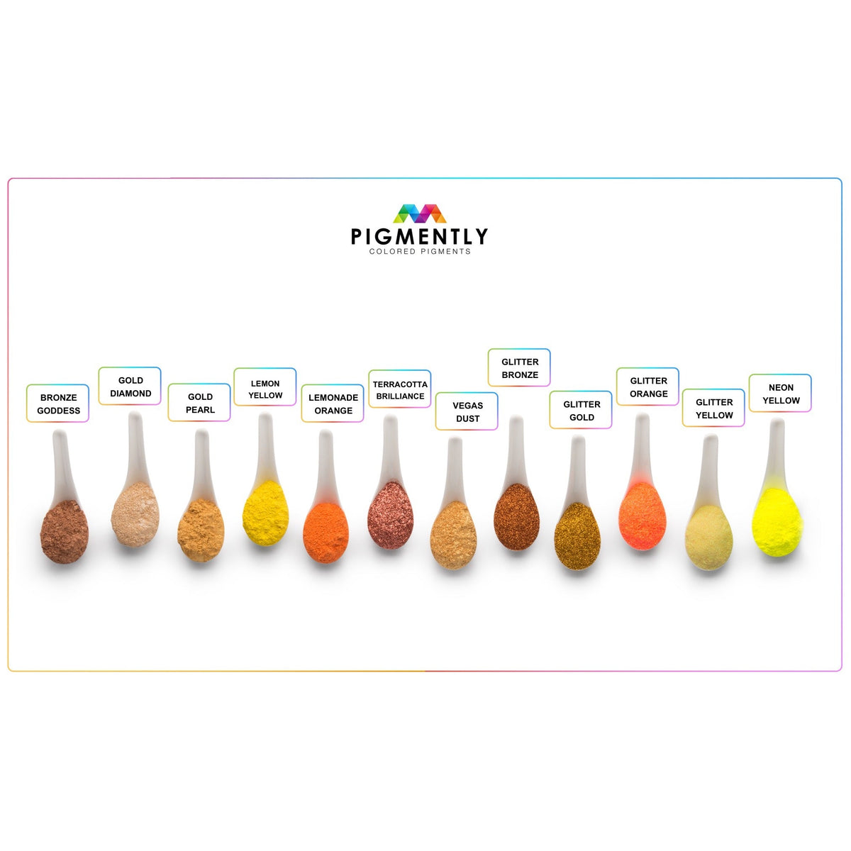 Yellow Glitter Epoxy Powder Pigment   Epoxy Colors   3DPrintiverse.com