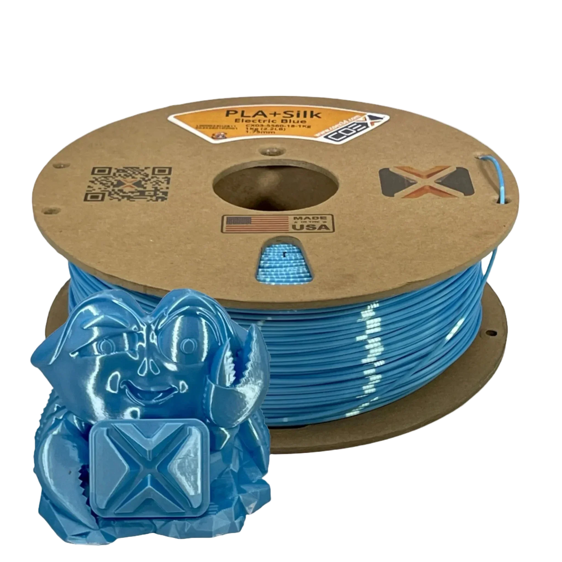Electric Blue PLA+Silk