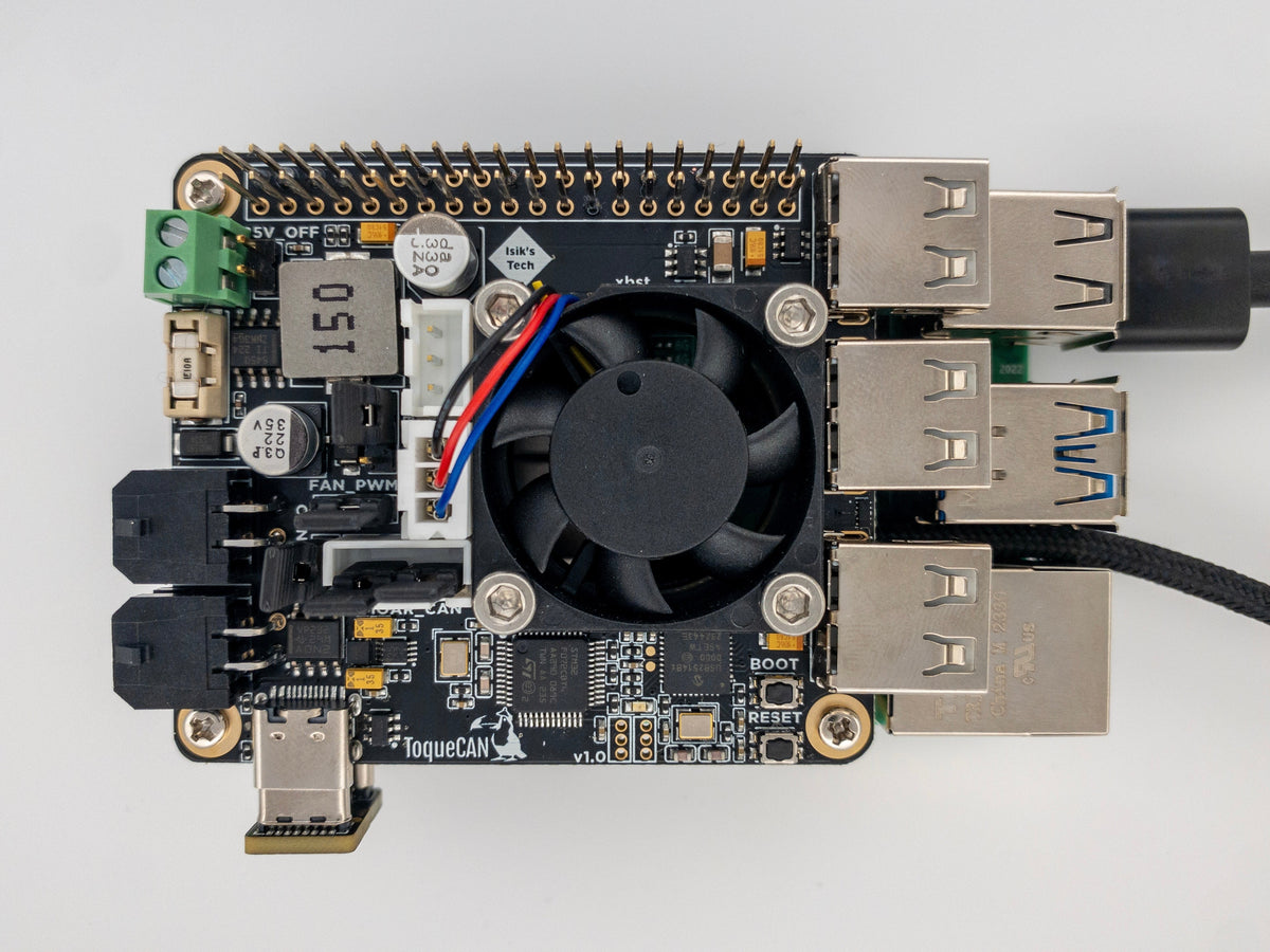 ToqueCAN: Pi Toque With 2x CAN, 3 Port USB Hub and 24V>5V@5A Regulator      3DPrintiverse.com