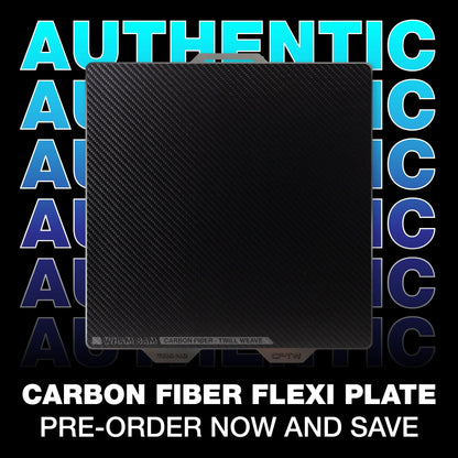 Flexi Plate with Carbon Fiber - Bambu Lab A1, X1, P1 - 258 x 258   Carbon Fiber on Flexi Plate   3DPrintiverse.com