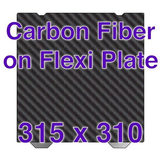 Flexi Plate with Carbon Fiber - Creality K1  Max - 315 x 310   Carbon Fiber on Flexi Plate   3DPrintiverse.com