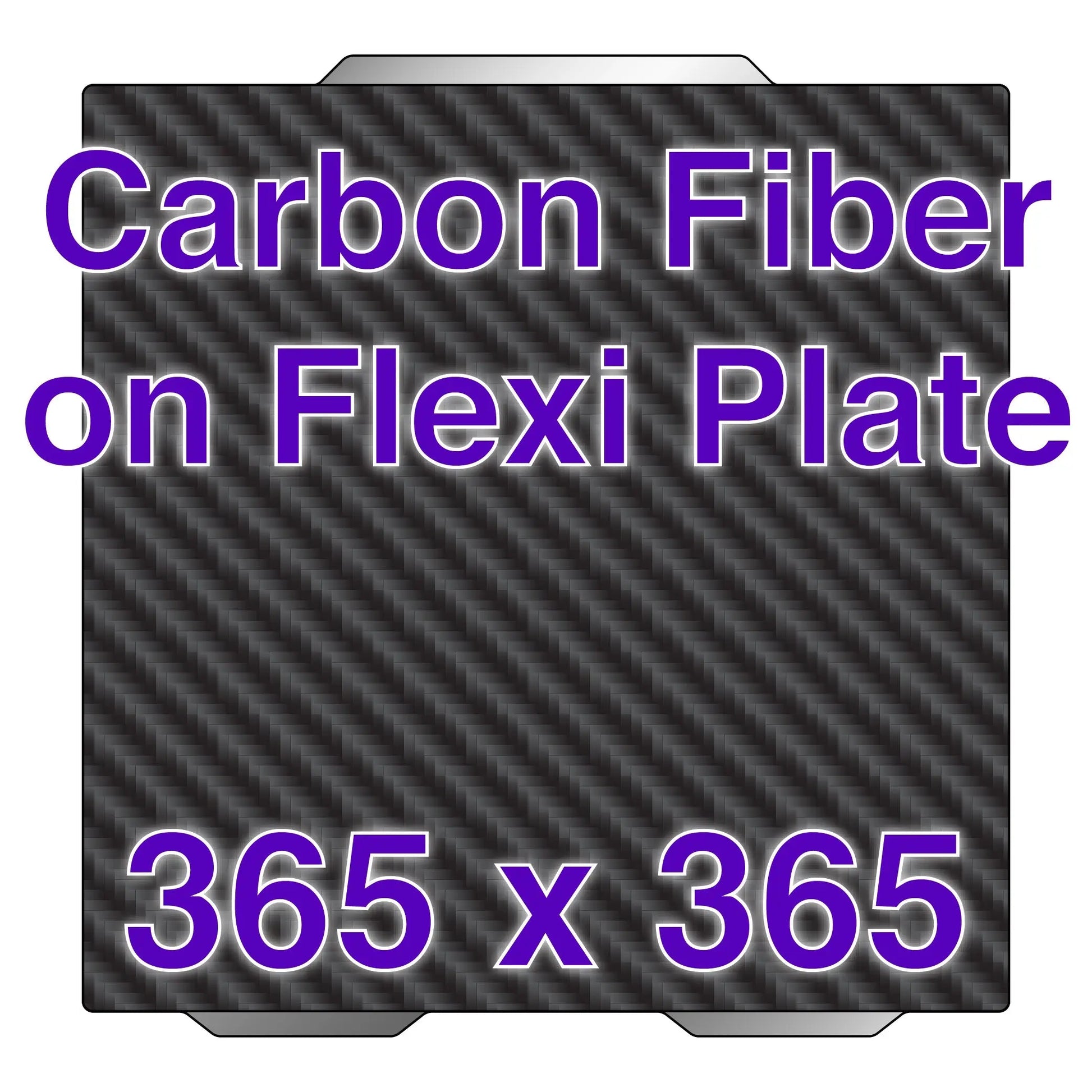 Flexi Plate with Carbon Fiber - Prusa XL - 365 x 365   Carbon Fiber on Flexi Plate   3DPrintiverse.com