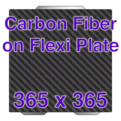 Flexi Plate with Carbon Fiber - Prusa XL - 365 x 365   Carbon Fiber on Flexi Plate   3DPrintiverse.com
