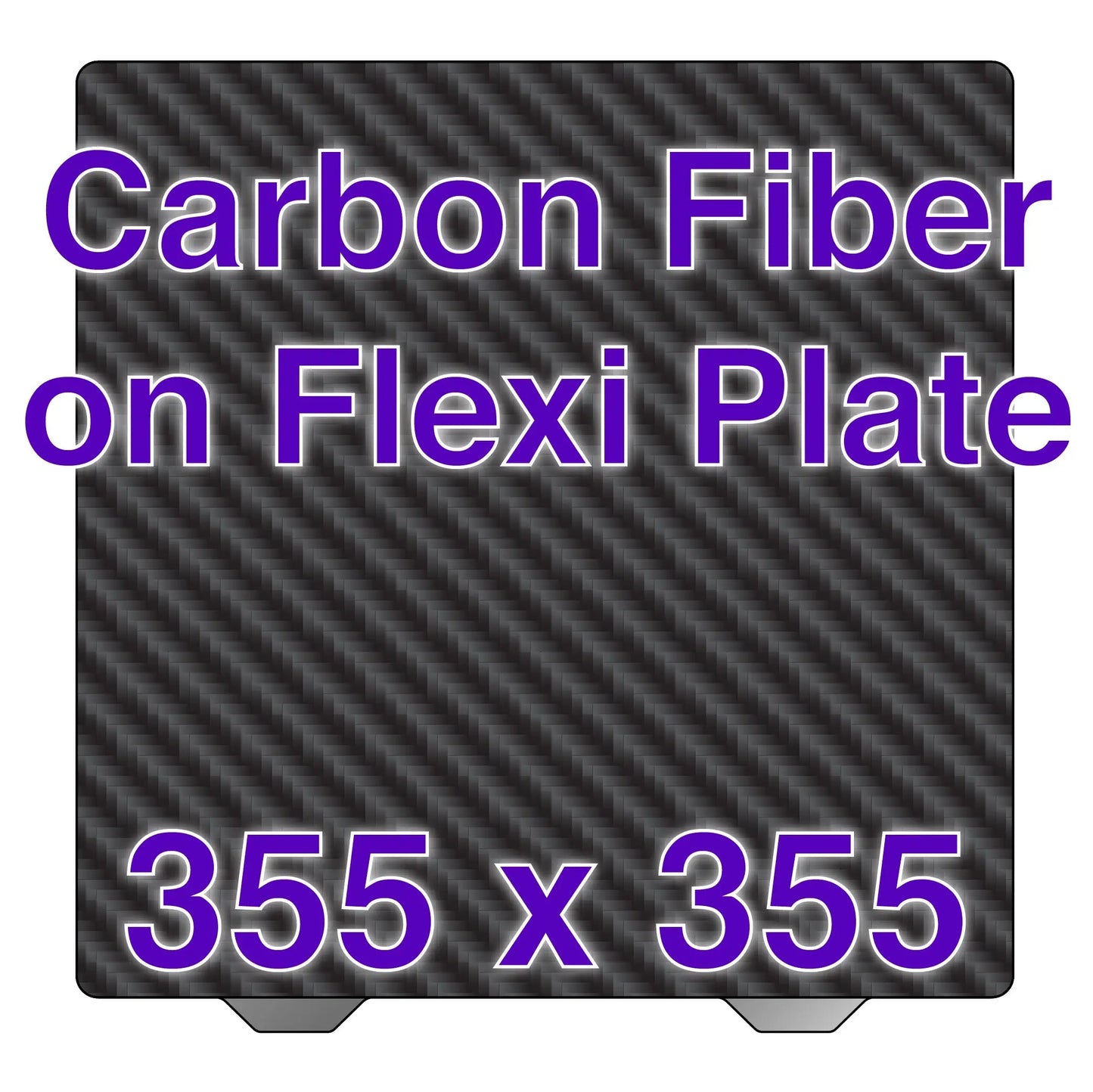 Flexi Plate with Carbon Fiber - Sovol SV08 - 355 x 355   Carbon Fiber on Flexi Plate   3DPrintiverse.com