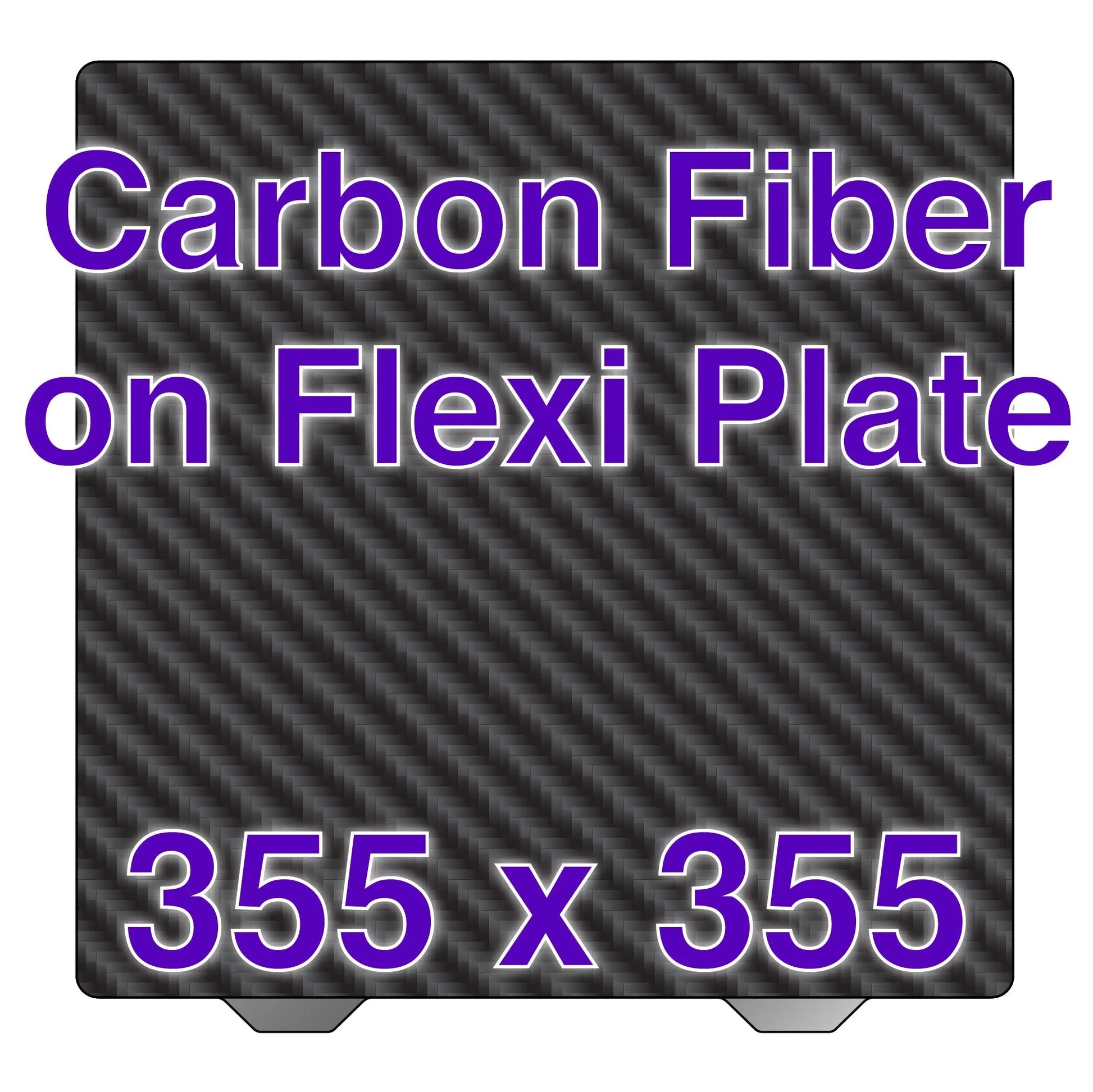 Flexi Plate with Carbon Fiber - Sovol SV08 - 355 x 355   Carbon Fiber on Flexi Plate   3DPrintiverse.com