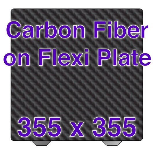 Flexi Plate with Carbon Fiber - Sovol SV08 - 355 x 355   Carbon Fiber on Flexi Plate   3DPrintiverse.com