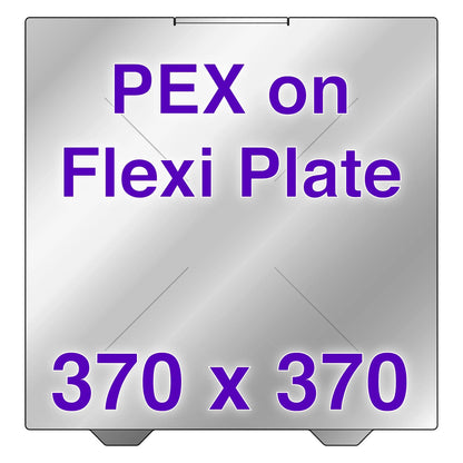Flexi Plate with PEX - Creality K2 Plus - 370 x 370   PEX on Flexi Plate   3DPrintiverse.com