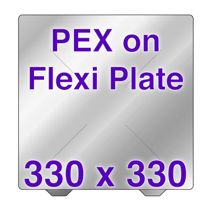 Flexi Plate with PEX - QIDI TECH X-Max 3 - 330 x 330   PEX on Flexi Plate   3DPrintiverse.com
