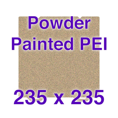 Flexi Plate with Textured ULTEM PEI - 235 x 235 w/ Alignment Notches   Powder Painted Flexi Plate   3DPrintiverse.com