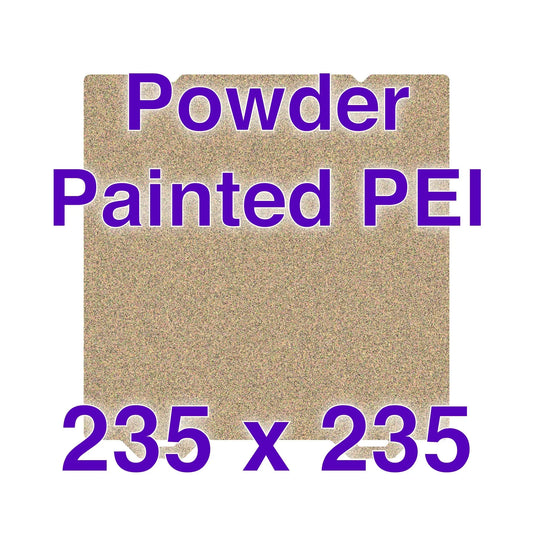 Flexi Plate with Textured ULTEM PEI - 235 x 235 w/ Alignment Notches   Powder Painted Flexi Plate   3DPrintiverse.com