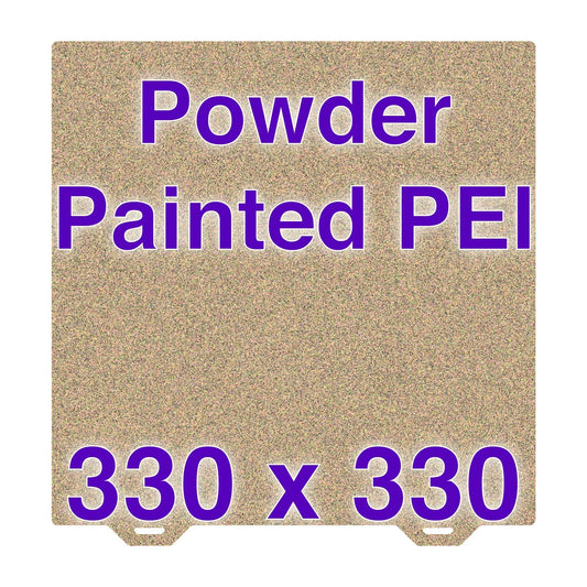Flexi Plate with Textured ULTEM PEI - QIDI TECH X-Max 3 - 330 x 330   Powder Painted Flexi Plate   3DPrintiverse.com