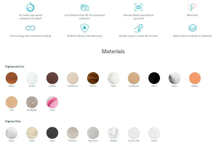 Glowforge Plus HD Laser Engraver   Laser Engraver   3DPrintiverse.com