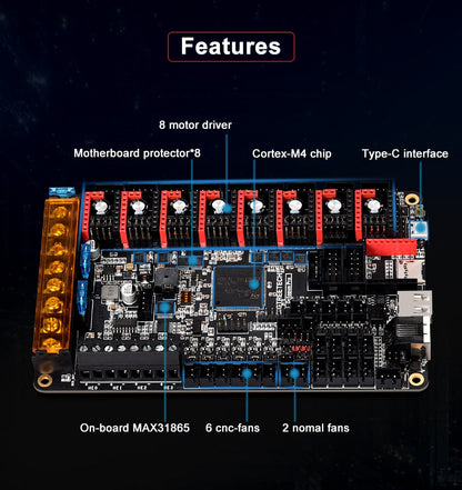 BTT 60V Octopus PRO Controller Board / 3D Printer Control System West3D Printing