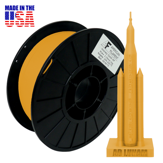 Honey Gold AF 1.75mm PLA+ Filament Made in the USA! American Filament