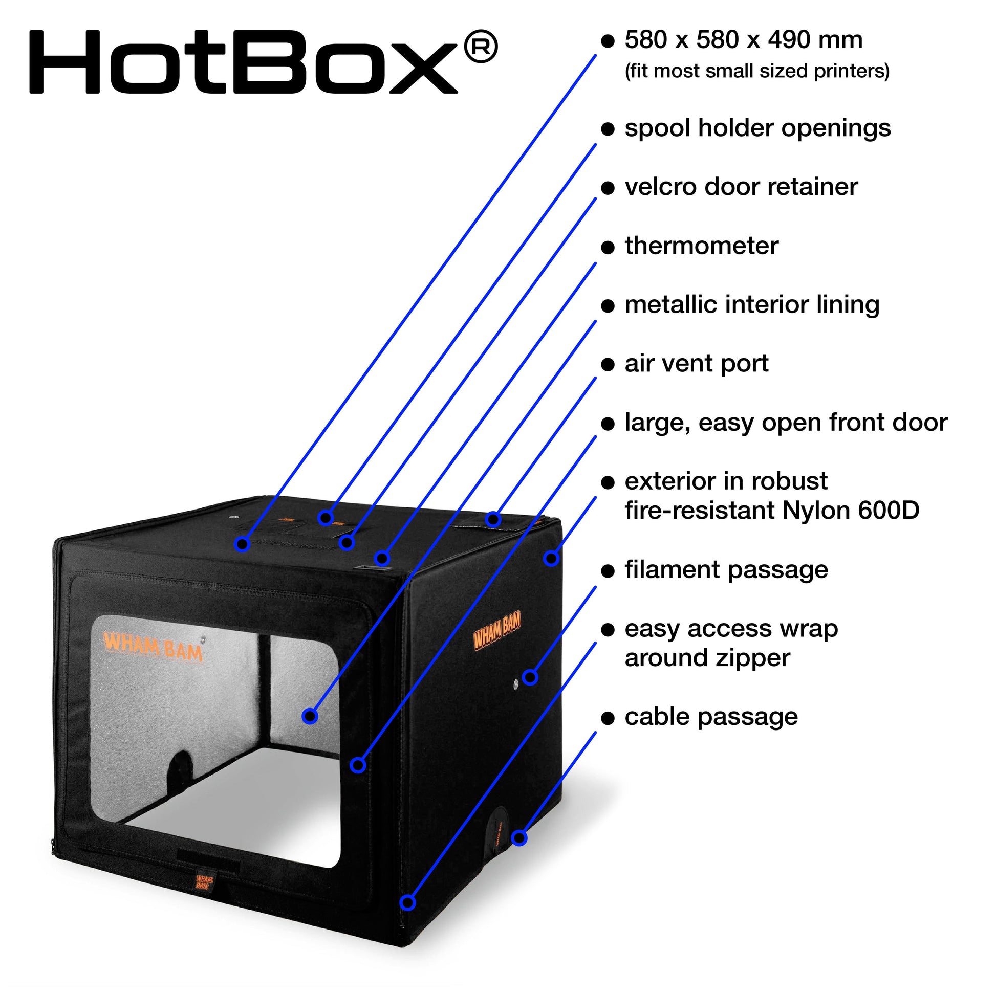 HotBox - 3D Printer Enclosure Wham Bam Systems