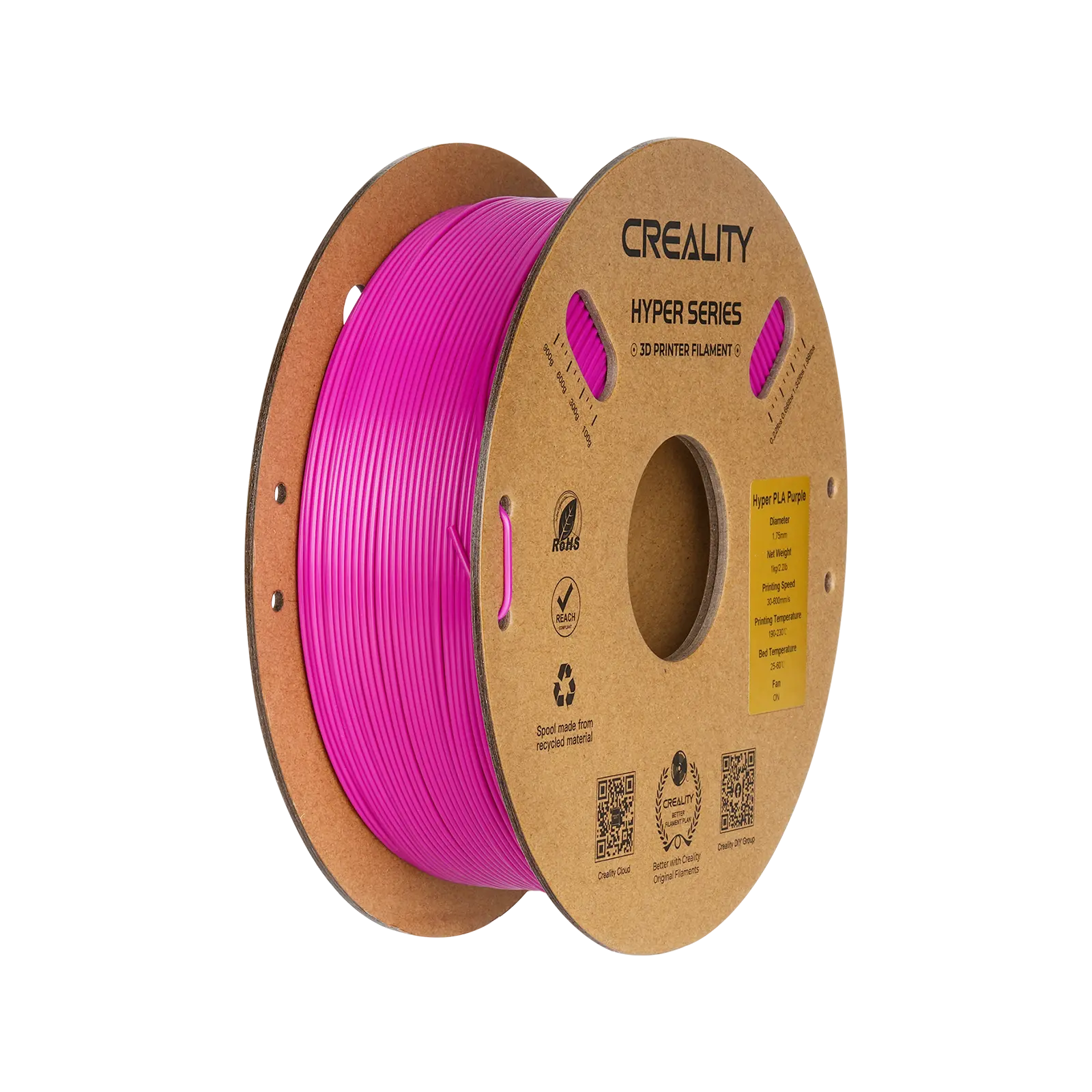 Hyper Series PLA 3D Printing Filament 1kg   PLA  17.99 3DPrintiverse.com