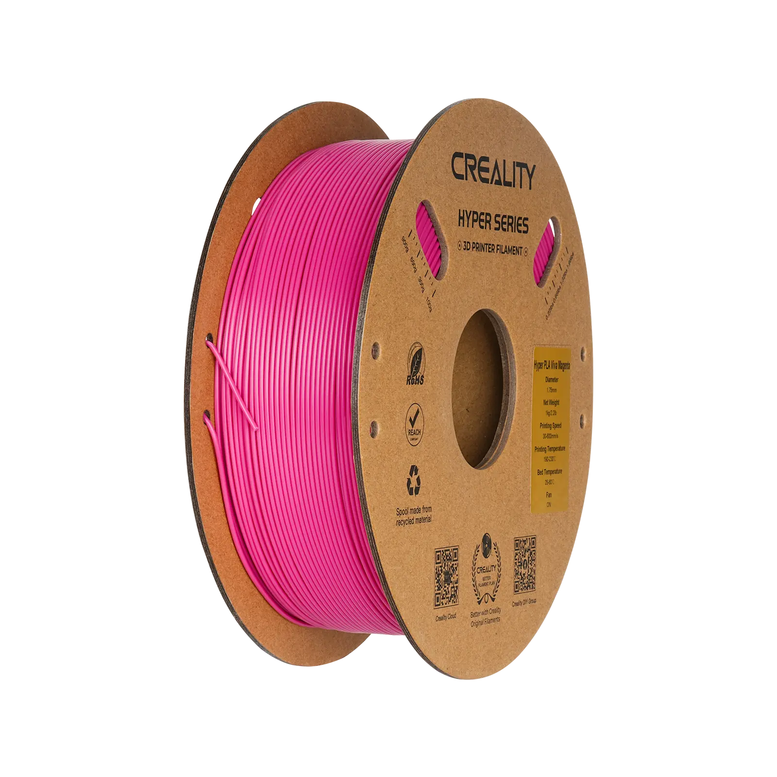 Hyper Series PLA 3D Printing Filament 1kg   PLA  17.99 3DPrintiverse.com