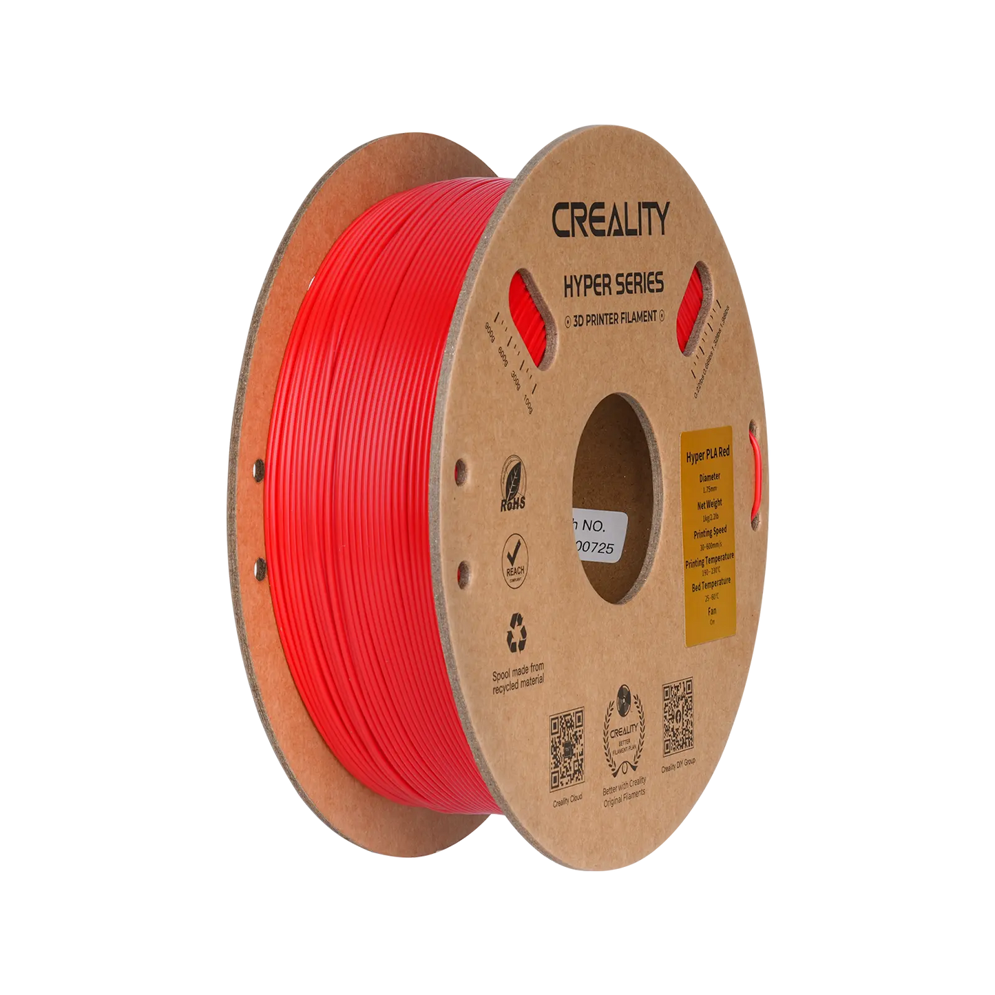 Hyper Series PLA 3D Printing Filament 1kg   PLA  17.99 3DPrintiverse.com