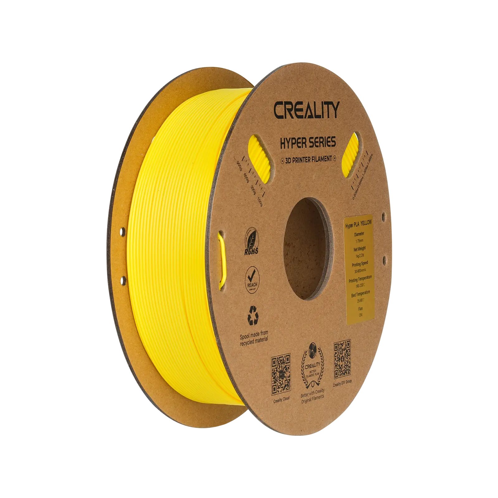 Hyper Series PLA 3D Printing Filament 1kg   PLA  17.99 3DPrintiverse.com