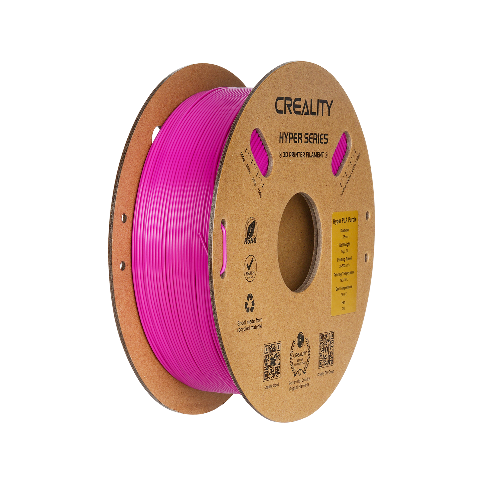 Hyper Series PLA 3D Printing Filament 1kg Creality Official Store