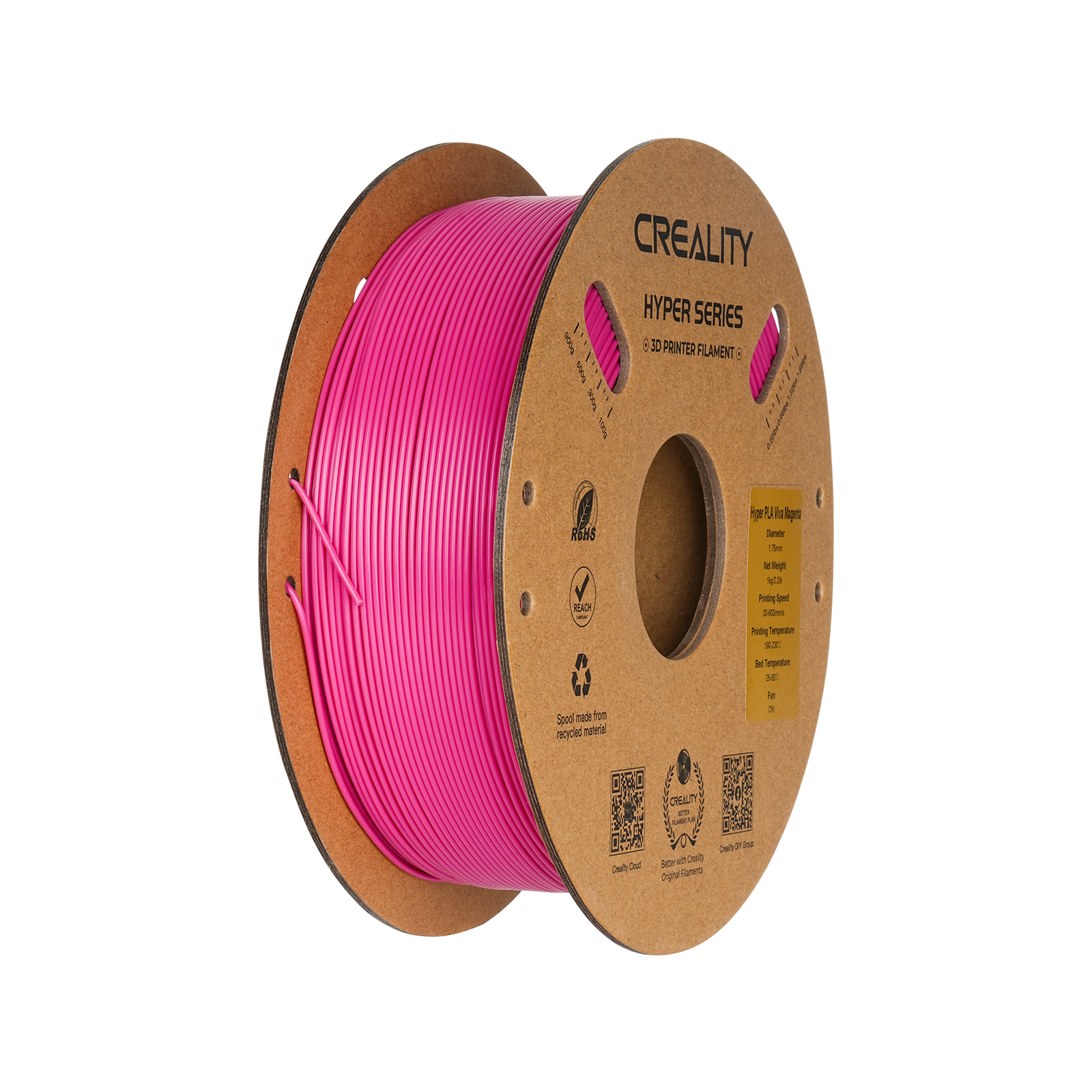 Hyper Series PLA 3D Printing Filament 1kg Creality Official Store