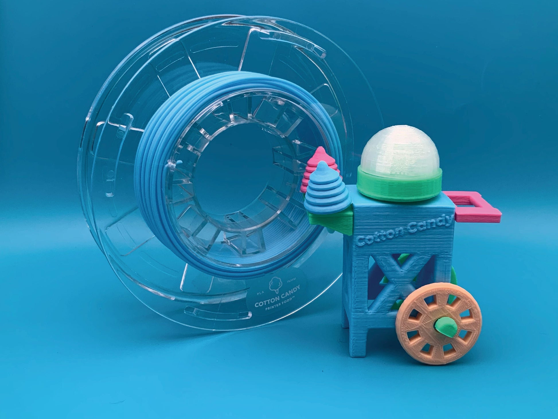 Cotton Candy Printer Food   filament   3DPrintiverse.com